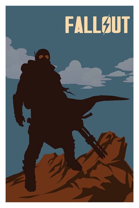 Fallout Poster 11x17 Video Game Art Inspired Minimalist Print