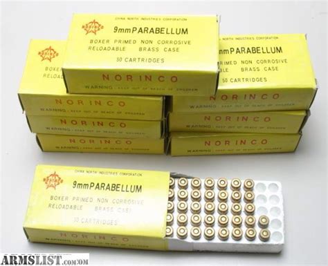Armslist For Sale 2000 Rounds Norinco 9mm Parabellum Factory Boxed Ammo