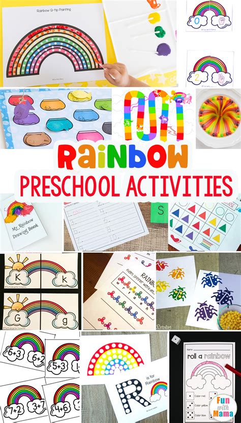 The Best Rainbow Learning Activities For Preschoolers Fun With Mama