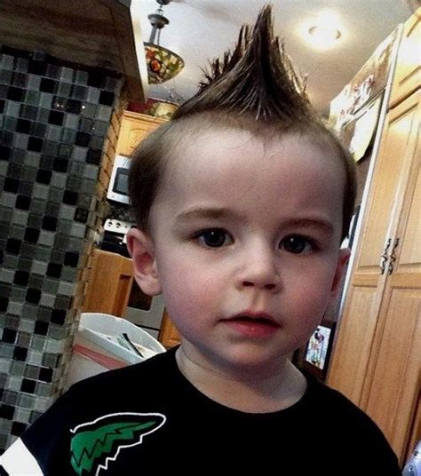 Spiked Mohawk For Little Boys Baby Boy Hairstyles Toddler Hairstyles