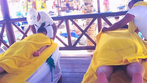 😍😎💖 In Mexico Massage On The Beach Asmr Resort Massage Youtube