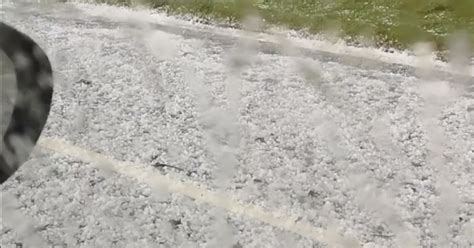 Huge Hail Storms Seen In East Yorkshire As Extreme Weather Continues