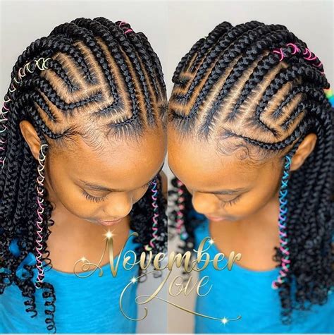 22 kids hairstyles that any parent can master. Top African Hairstyles on Instagram: "Stunning tribal braids @novemberlov3 💙 # ...