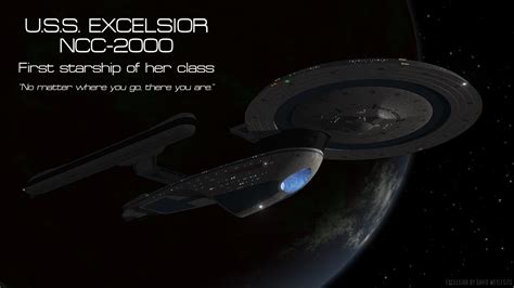 Uss Excelsior First Starship Of Her Class By Vsfx On Deviantart