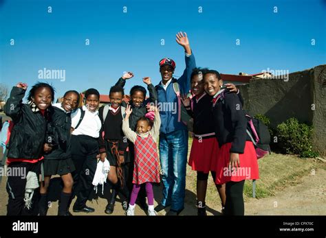 South African School Girls Walking Road Hi Res Stock Photography And