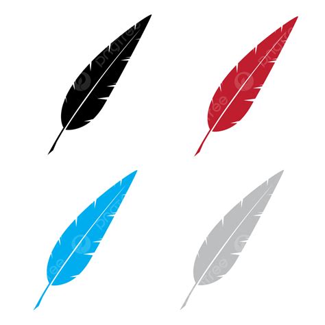 Logotipo De Vector De Pluma De Pluma De Cuatro Colores Png Logo