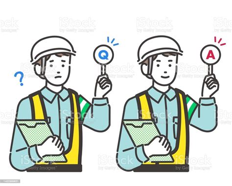 Vector Illustration Material Of Traffic Maintenance Staff That Can Be
