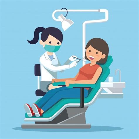 Dentist Woman Vector In 2021 Dentist Cartoon Dentist Tooth Cartoon
