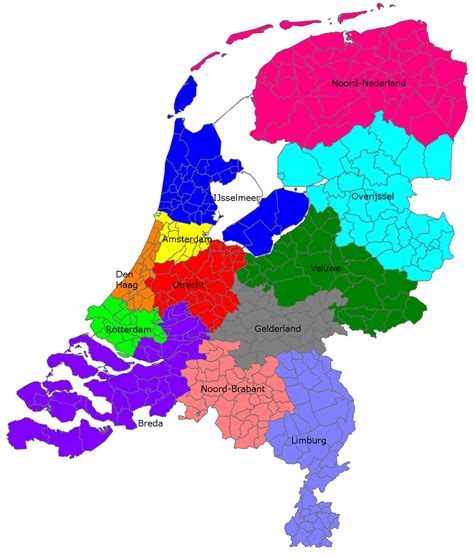 The netherlands is the main constituent country of the kingdom of the netherlands. Map of the Netherlands if all provinces had the same ...