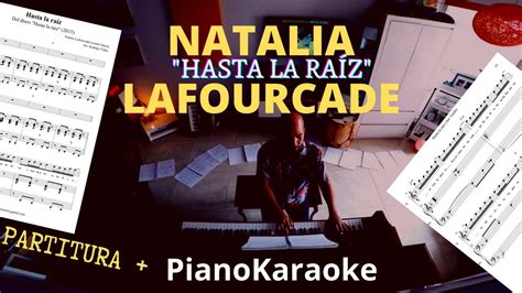 Natalia Lafourcade Hasta La Raíz Partitura Pianokaraoke Acordes