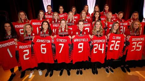 Canada Unveils 23 Member Roster For Womens Hockey At Winter Olympics