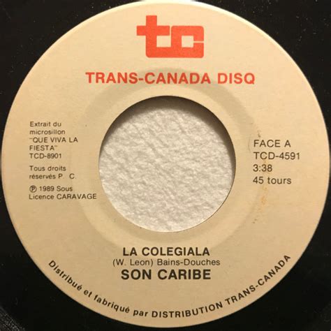 Son Caribe La Colegiala 1989 Vinyl Discogs