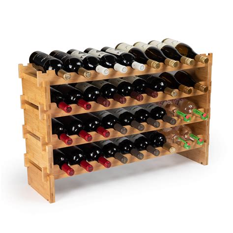 Zenstyle Stackable Modular Wine Rack 96 Bottle Wine Storage Stand