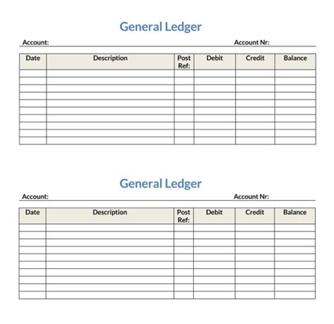General Ledgers Fast And Easy Guide Examples Format