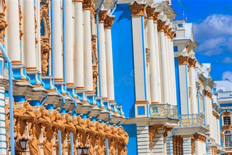Catherine Palace Is A Rococo Palace Located In The Town Of Tsarskoye
