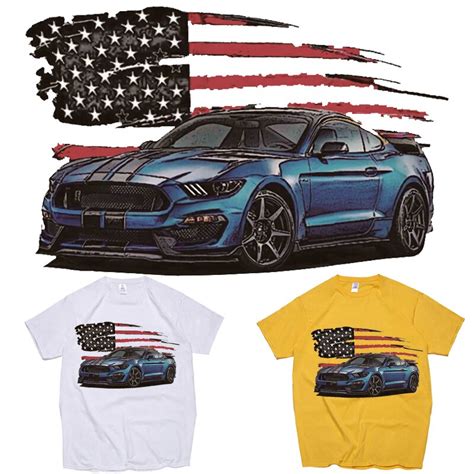 Usa Flag Patches Car Thermal Stickers On Clothes Iron On Transfers For