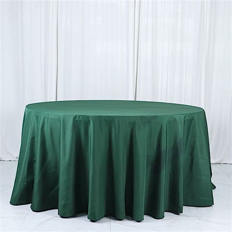 Balsacircle 132 Round Polyester Tablecloths Wedding Hunter Green
