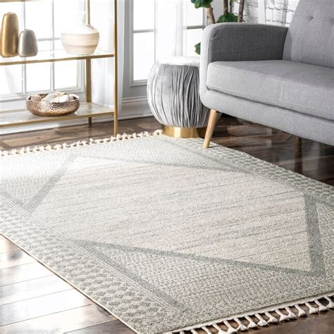 Nuloom 8 X 10 Ft Beige Indoor Medallion Area Rug In The Rugs