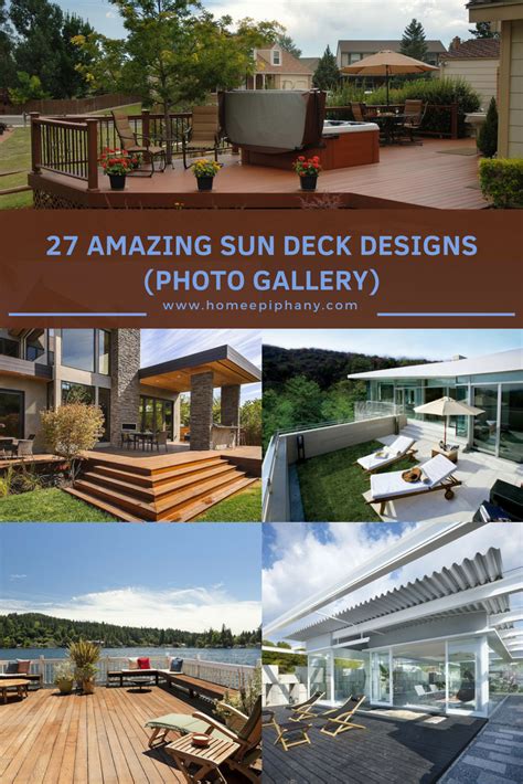 27 Amazing Sun Deck Designs Deck Design Deck Design