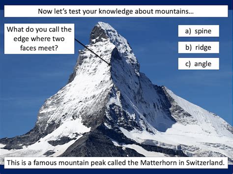 Identifying The Key Features Of Mountains Teach It Forward