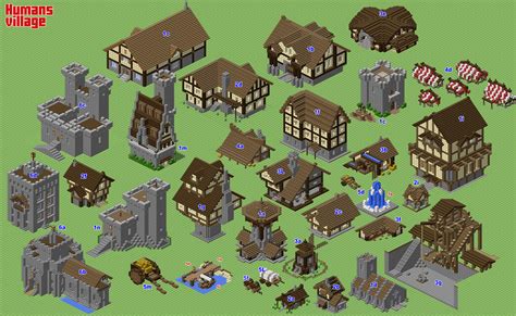 If you like medieval houses then i am absolutely some serious minecraft blueprints around here! Human Village (WIP) by spasquini on DeviantArt