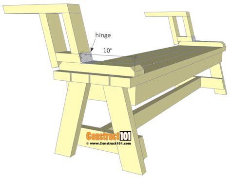 Folding Picnic Table Plans Easy To Build Projects Construct101