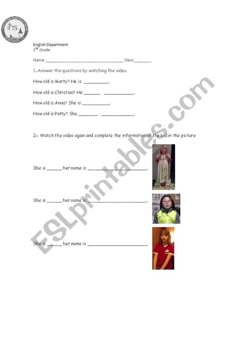 I´m 7 Years Old Esl Worksheet By Al33