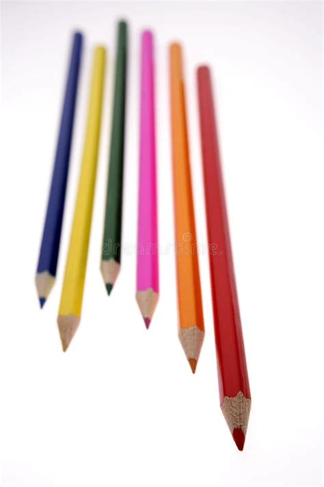 12 Six Colored Pencils Free Stock Photos Stockfreeimages