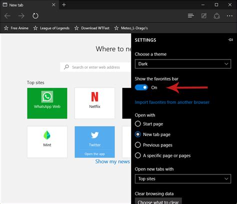 How To Enable Favorites Bar In Microsoft Edge Chromium Howtoedge All