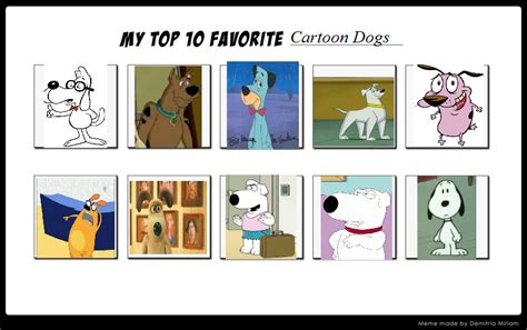 Top 10 Favorite Cartoon Dogs By Racefan2464 On Deviantart