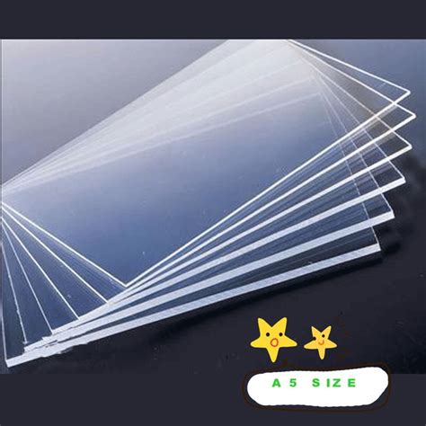 3mm Crystal Clear Plastic Acrylic Plexiglass Sheet A5 Size 148mm X 210mm Ebay Plexiglass