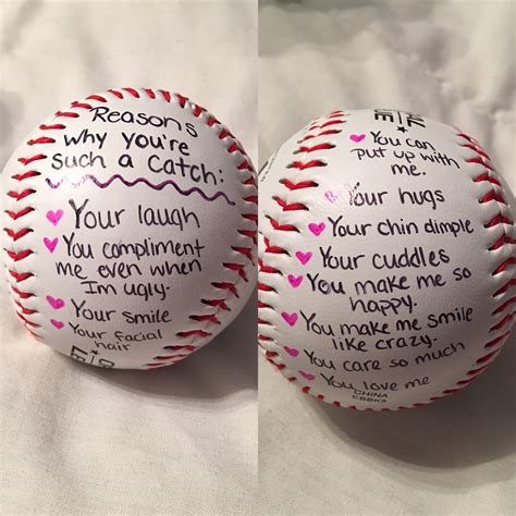 Let your besties know how much they mean to you with these unique nicknames. Cute baseball gift for him. | Diy gifts for him ...