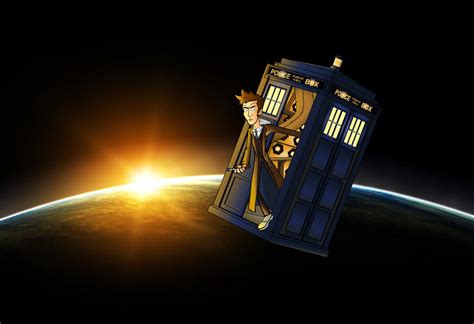10th Doctor In The Tardis By Cpd 91 On Deviantart
