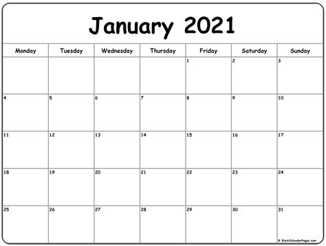 2021 Calendar Monday Sunday Best Calendar Example