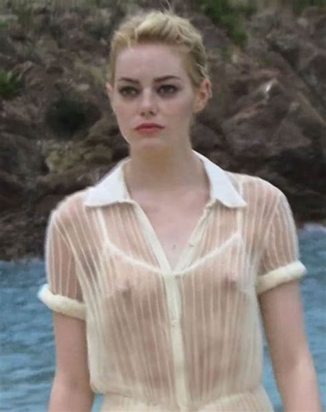Celebrity Nudeflash Picture Original Emma Stone See Through