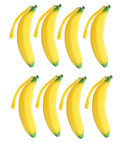 Pack Of 8 Silicon Banana Shape Multi Purpose Pouch Buy Online At Best