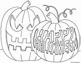 Halloween Coloring Pumpkin Happy Color Pages Jack Printable Lantern Tree Print Drawing Scary October Pumpkins Yuccaflatsnm Getcolorings Lanterns Pm Posted sketch template