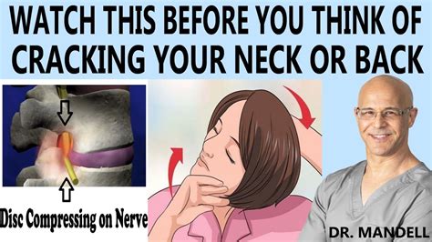 watch this before you think of cracking your neck or back dr alan mandell youtube