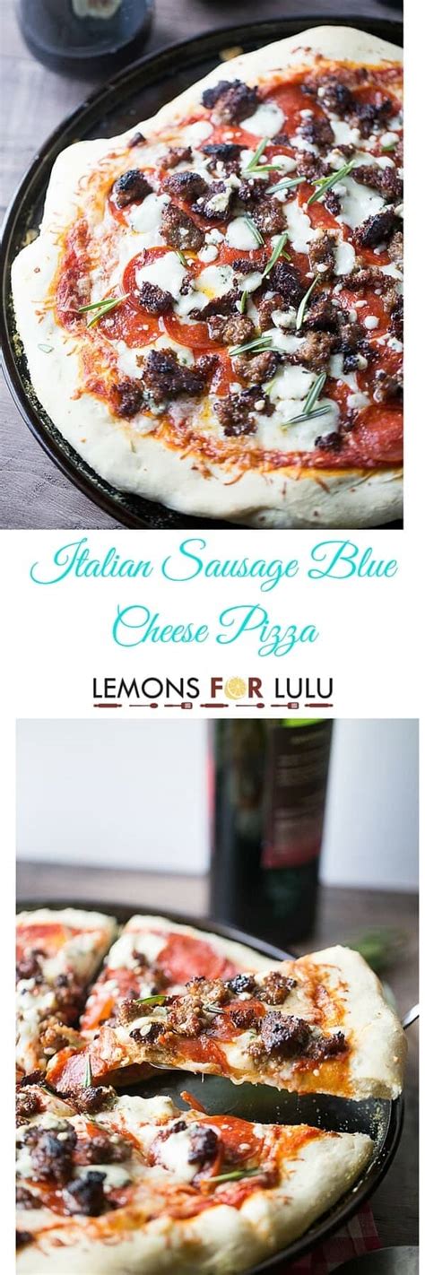 Includes recipe for italian sweet sausage. Italian Sausage and Blue Cheese Pizza - LemonsforLulu.com