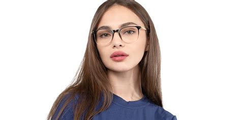 Unisex Full Frame Mixed Material Eyeglasses Firmoo Com Au