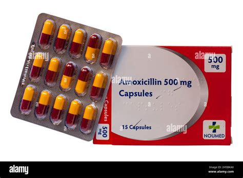 Blister Pack Of Amoxicillin Capsules Mg Noumed Antibiotics Used To Treat A Number Of