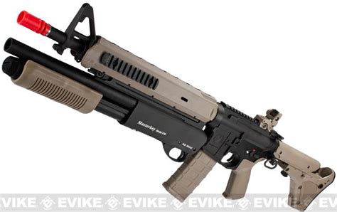 Gandp Pts Magpul Battle Rifle Airsoft Aeg W Masterkey Shotgun Dark Earth