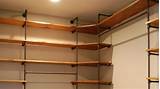 Pictures of Wood Shelves With Pipes