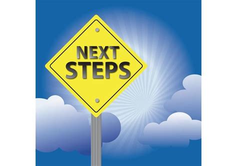 Next Steps Sign Background 84574 Vector Art At Vecteezy