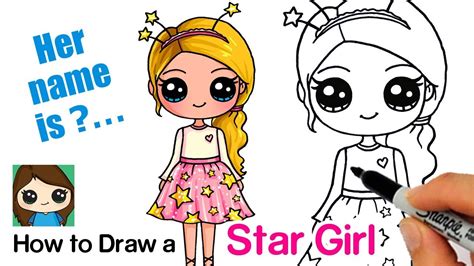 How To Draw A Cute Girl Step By Step Alqurumresortcom