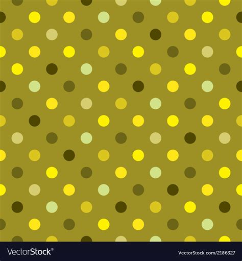 Tile Green Polka Dots Wallpaper Background Vector Image