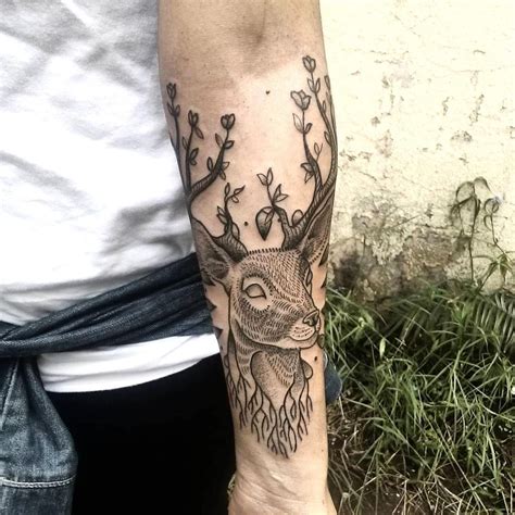 Tattoos Of Instagram On Instagram Tree Deer Made By Akatattoo 🌿🍂🍃