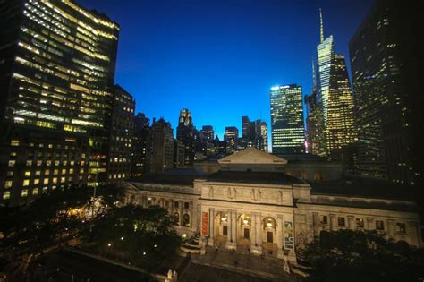 The Stephen Schwarzman Building Of The New York Public Library At Night