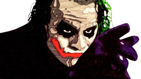 The Joker Dark Knight Edited High Contrast Joker Art Joker