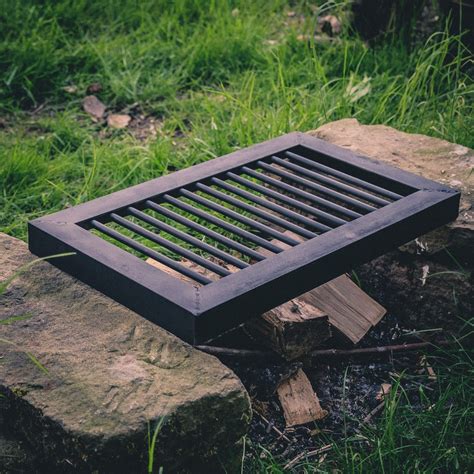 Heavy Duty Campfire Grill Gate Foot Forge